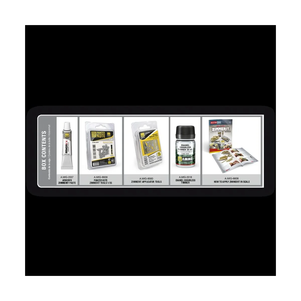 SOLUTION BOX MINI 31 - How to Apply ZIMMERIT in scale - AMMO by MIG...