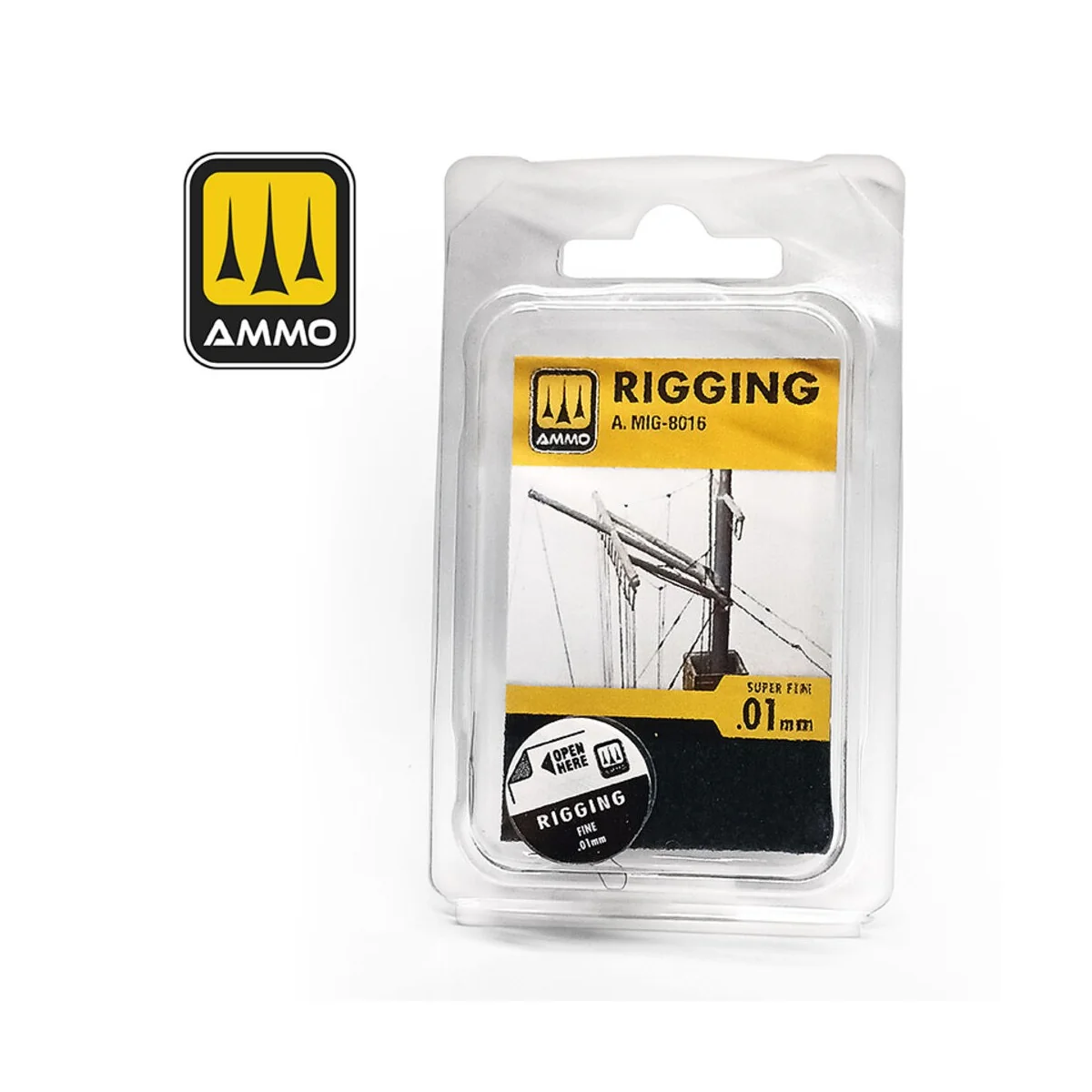 Rigging - Super Fine 0,01mm - AMMO by MIG Jimenez A.MIG-8016 Rigging - Super Fine 0,01mm - AMMO by MIG Jimenez A.MIG-8016