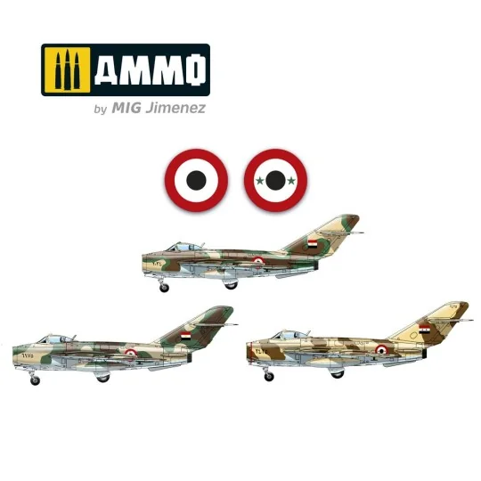 MIG-17F Egypt - Syria, 1/48 - AMMO by MIG Jimenez A.MIG-8511