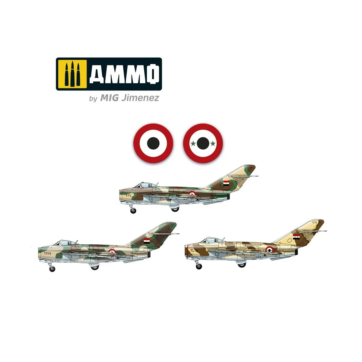 MIG-17F Egypt - Syria, 1/48 - AMMO by MIG Jimenez A.MIG-8511