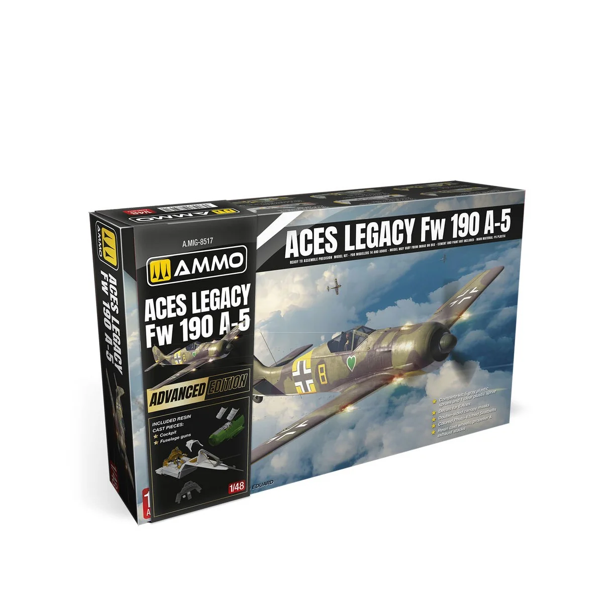 Aces Legacy Focke Wulf 190 A-5 Advance Edition, 1/48 - AMMO by MIG ... Aces Legacy Focke Wulf 190 A-5 Advance Edition, 1/48 - AMMO by MIG ...