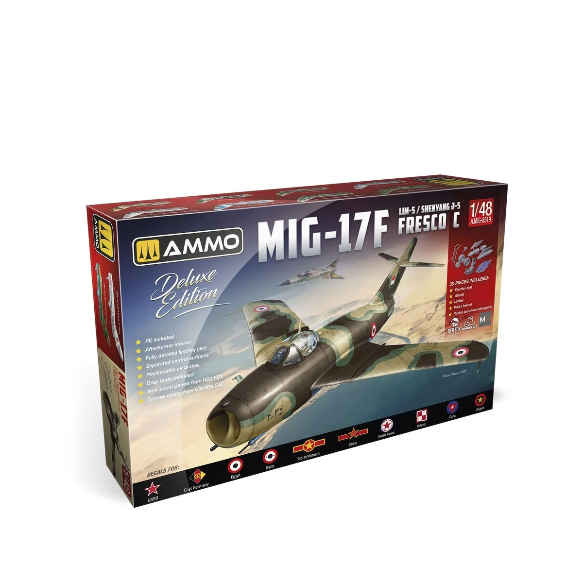 MiG-17F Deluxe Edition, 1/48 - AMMO by MIG Jimenez A.MIG-8519 MiG-17F Deluxe Edition, 1/48 - AMMO by MIG Jimenez A.MIG-8519