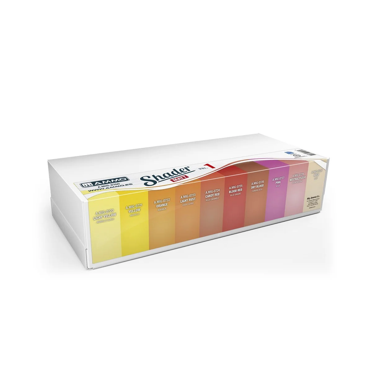 Shader Matt Vol.1 Display (10 kind of 17 ml Shaders Matt x 4 pcs. e...