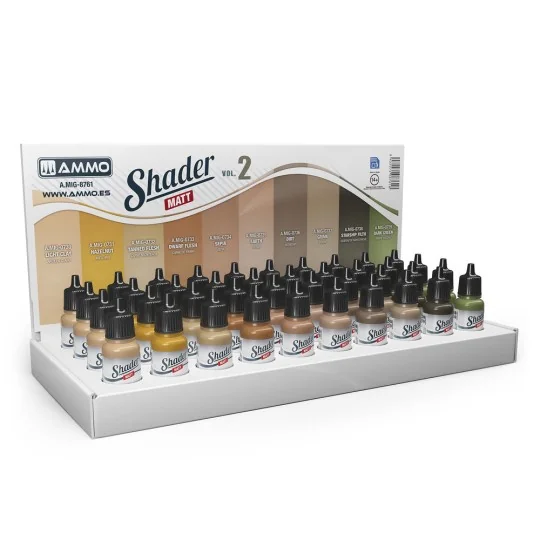 Shader Matt Vol.2 Display (10 kind of 17 ml Shaders Matt x 4 pcs. e...
