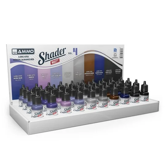 Shader Matt Vol.4 Display (10 kind of 17 ml Shaders Matt x 4 pcs. e... Shader Matt Vol.4 Display (10 kind of 17 ml Shaders Matt x 4 pcs. e...