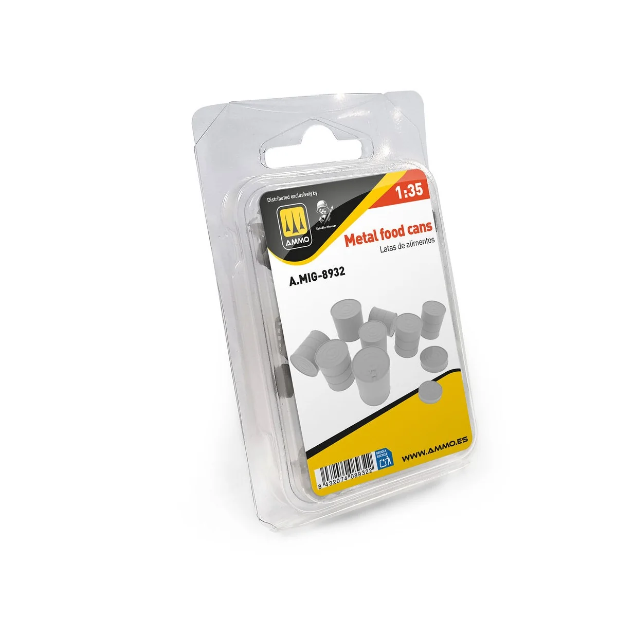 Metal Food Cans, 1/35 - AMMO by MIG Jimenez A.MIG-8932 Metal Food Cans, 1/35 - AMMO by MIG Jimenez A.MIG-8932