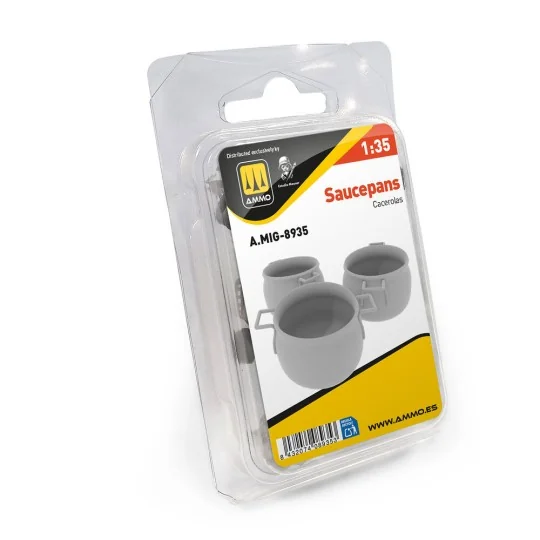 Cookware Vol. 1, 1/35 - AMMO by MIG Jimenez A.MIG-8935 Cookware Vol. 1, 1/35 - AMMO by MIG Jimenez A.MIG-8935