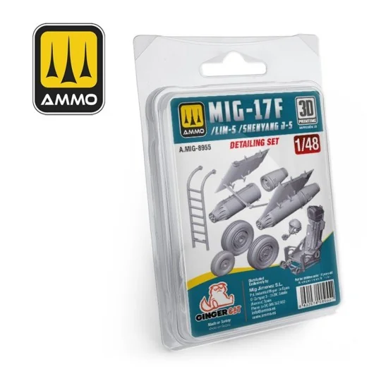 MIG-17F / LIM-5 / SHENYANG J-5 Detailing Set, 1/48 - AMMO by MIG Ji...