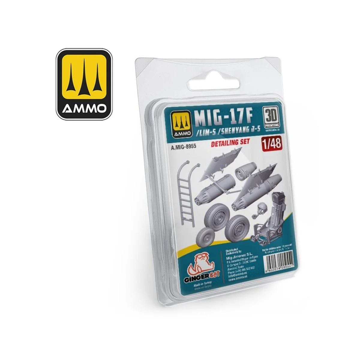 MIG-17F / LIM-5 / SHENYANG J-5 Detailing Set, 1/48 - AMMO by MIG Ji...