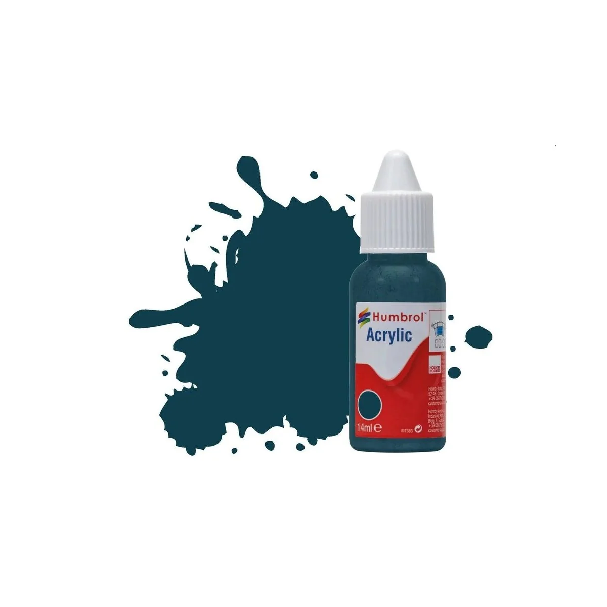 HUMBROL ACRYLIC DROPPER BOTTLE 14ML No.230 PRU Blue Matt - Humbrol ...