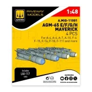 AGM-65 E/F/G/H Maverick (4 pcs), 1/48 - AMMO by MIG Jimenez A.MIG-1...