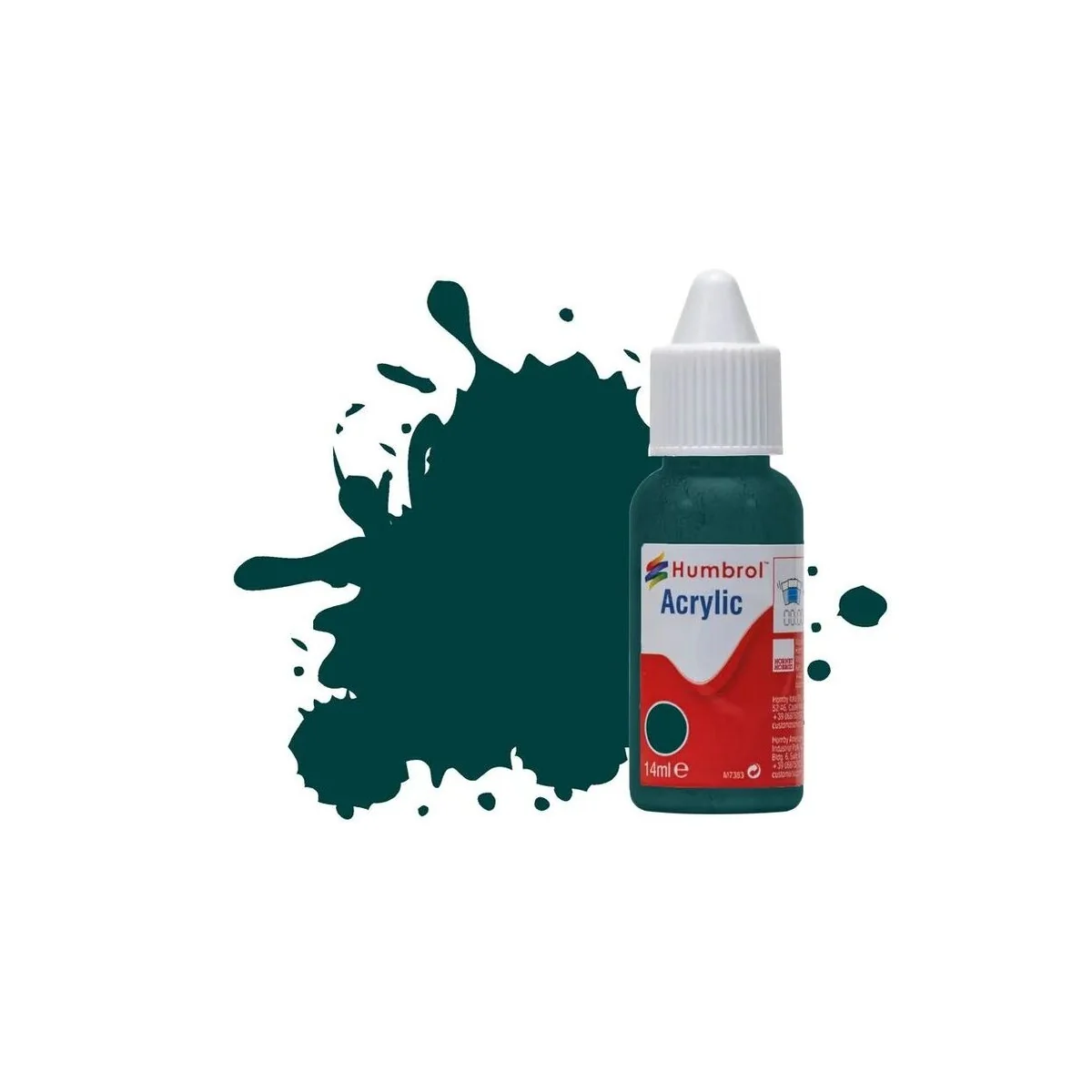 HUMBROL ACRYLIC DROPPER BOTTLE 14ML No.239 Racing Green Gloss - Hum...