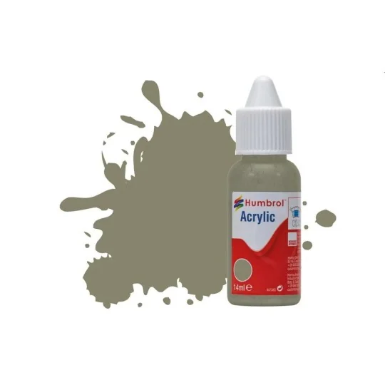 HUMBROL ACRYLIC DROPPER BOTTLE 14ML No.240 RLM 02 Grau Matt - Humbr...