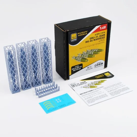 GBU-31 JDAM, Mk-84 Warhead (4 pcs), 1/48 - AMMO by MIG Jimenez A.MI...