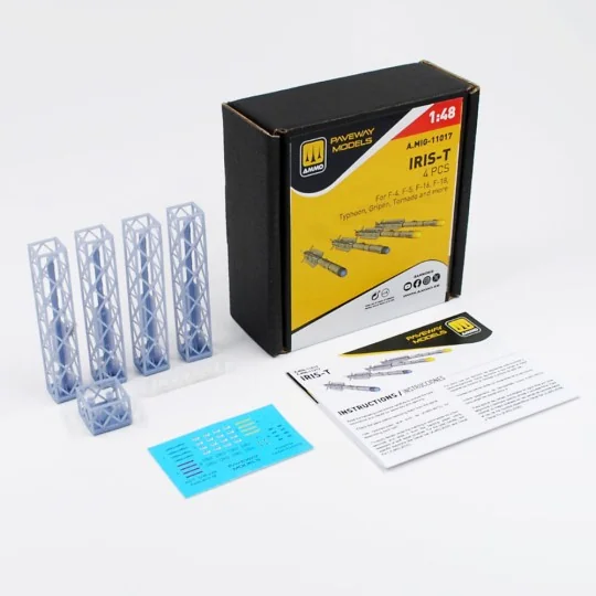 IRIS-T (4 pcs), 1/48 - AMMO by MIG Jimenez A.MIG-11017 IRIS-T (4 pcs), 1/48 - AMMO by MIG Jimenez A.MIG-11017