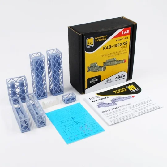 KAB-1500 KR (2 pcs), 1/48 - AMMO by MIG Jimenez A.MIG-11018 KAB-1500 KR (2 pcs), 1/48 - AMMO by MIG Jimenez A.MIG-11018