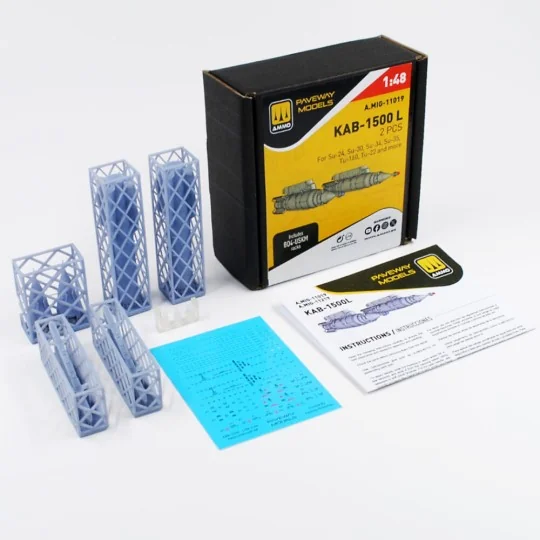 KAB-1500 L (2 pcs), 1/48 - AMMO by MIG Jimenez A.MIG-11019 KAB-1500 L (2 pcs), 1/48 - AMMO by MIG Jimenez A.MIG-11019