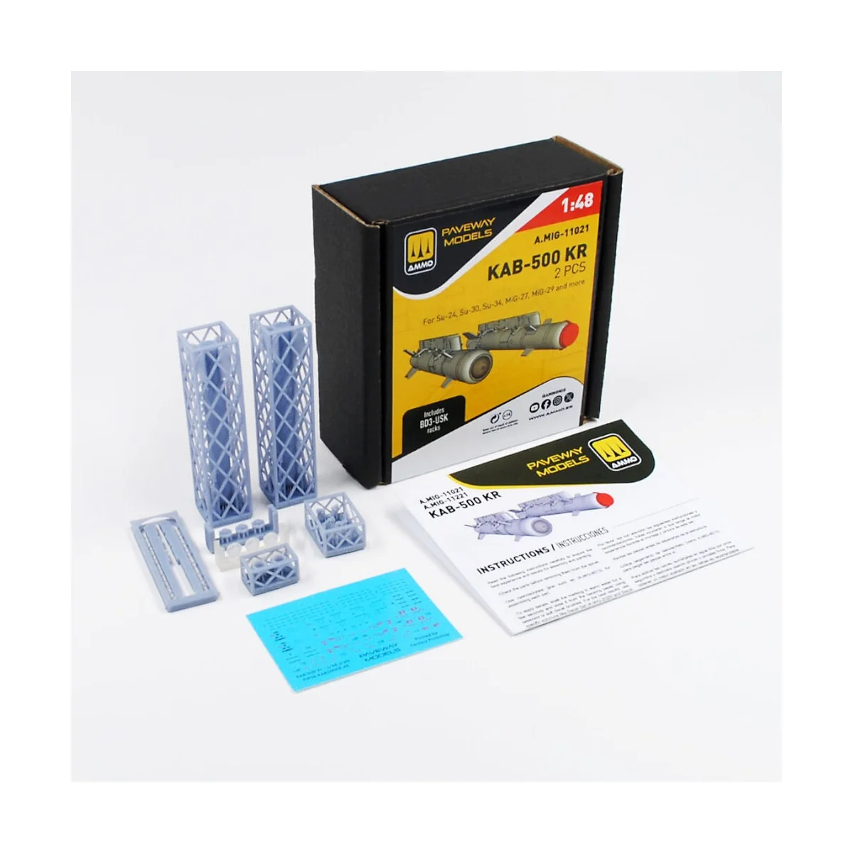 KAB-500 KR (2 pcs), 1/48 - AMMO by MIG Jimenez A.MIG-11021