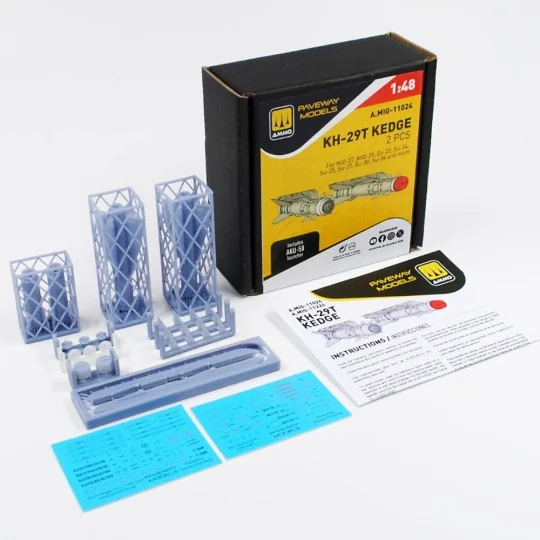 KH-29T Kedge (2 pcs), 1/48 - AMMO by MIG Jimenez A.MIG-11024 KH-29T Kedge (2 pcs), 1/48 - AMMO by MIG Jimenez A.MIG-11024