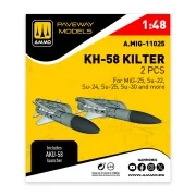 KH-58 Kilter (2 pcs), 1/48 - AMMO by MIG Jimenez A.MIG-11025 KH-58 Kilter (2 pcs), 1/48 - AMMO by MIG Jimenez A.MIG-11025