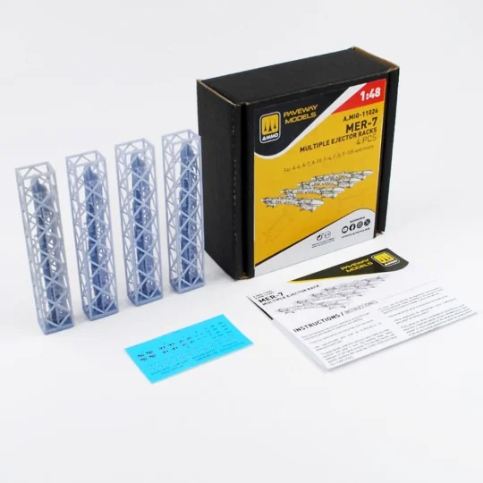 MER-7, Multiple Ejector Rack (4 pcs), 1/48 - AMMO by MIG Jimenez A.... MER-7, Multiple Ejector Rack (4 pcs), 1/48 - AMMO by MIG Jimenez A....