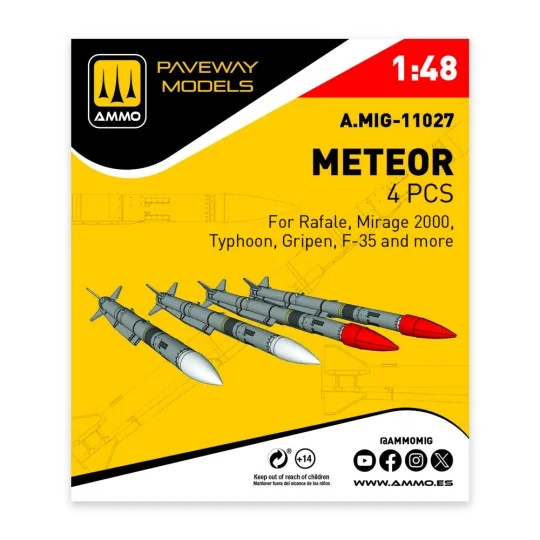 Meteor (4 pcs), 1/48 - AMMO by MIG Jimenez A.MIG-11027