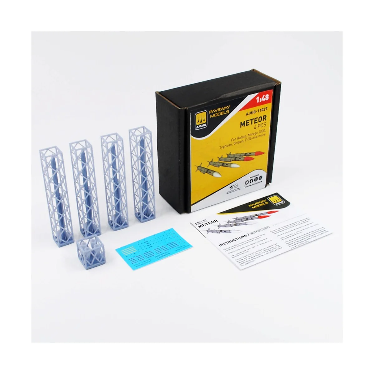 Meteor (4 pcs), 1/48 - AMMO by MIG Jimenez A.MIG-11027