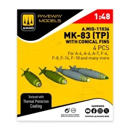 MK-83 with thermal protection and conical fin (4 pcs), 1/48 - AMMO ...