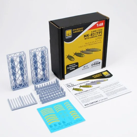 MK-83 with thermal protection and conical fin (4 pcs), 1/48 - AMMO ...