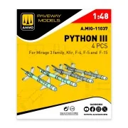 Python III (4 pcs), 1/48 - AMMO by MIG Jimenez A.MIG-11037 Python III (4 pcs), 1/48 - AMMO by MIG Jimenez A.MIG-11037