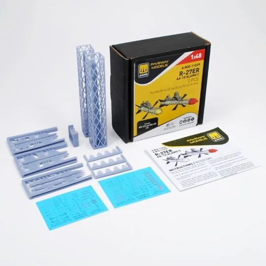 R-27ER - AA-10 Alamo C (2 pcs), 1/48 - AMMO by MIG Jimenez A.MIG-11039 R-27ER - AA-10 Alamo C (2 pcs), 1/48 - AMMO by MIG Jimenez A.MIG-11039
