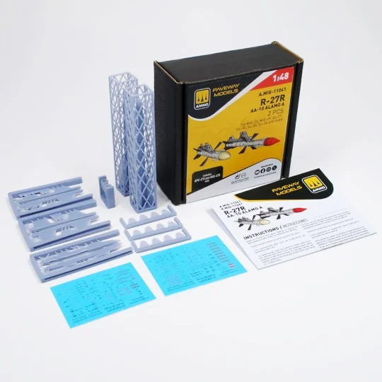 R-27R - AA-10 Alamo A (2 pcs), 1/48 - AMMO by MIG Jimenez A.MIG-11041 R-27R - AA-10 Alamo A (2 pcs), 1/48 - AMMO by MIG Jimenez A.MIG-11041