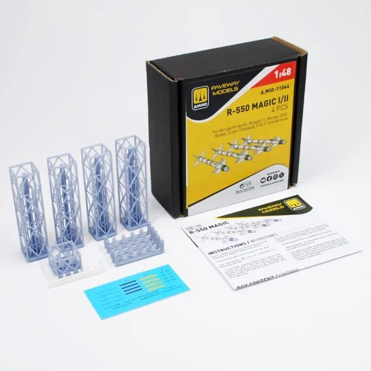 R-550 Magic I/II (4 pcs), 1/48 - AMMO by MIG Jimenez A.MIG-11044