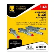 R-60 - AA-8 Aphid (4 pcs), 1/48 - AMMO by MIG Jimenez A.MIG-11045