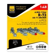 R-73 - AA-11 Archer (4 pcs), 1/48 - AMMO by MIG Jimenez A.MIG-11046