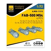 FAB-500 M54 (4 pcs), 1/72 - AMMO by MIG Jimenez A.MIG-11212