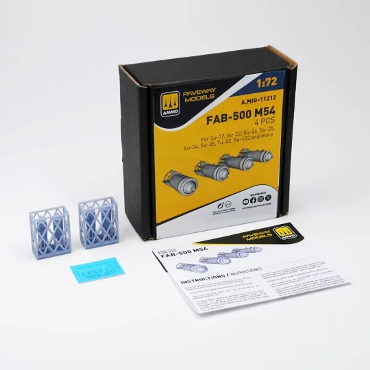 FAB-500 M54 (4 pcs), 1/72 - AMMO by MIG Jimenez A.MIG-11212