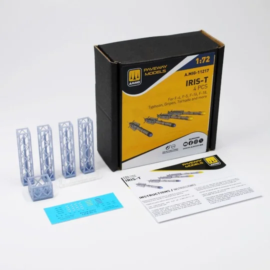 IRIS-T (4 pcs), 1/72 - AMMO by MIG Jimenez A.MIG-11217