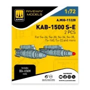 KAB-1500 S-E (2 pcs), 1/72 - AMMO by MIG Jimenez A.MIG-11220 KAB-1500 S-E (2 pcs), 1/72 - AMMO by MIG Jimenez A.MIG-11220