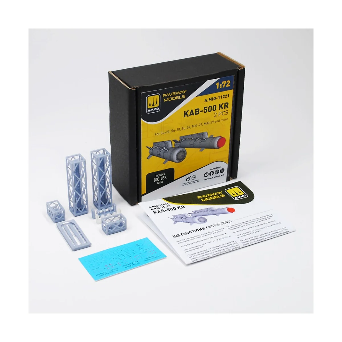 KAB-500 KR (2 pcs), 1/72 - AMMO by MIG Jimenez A.MIG-11221