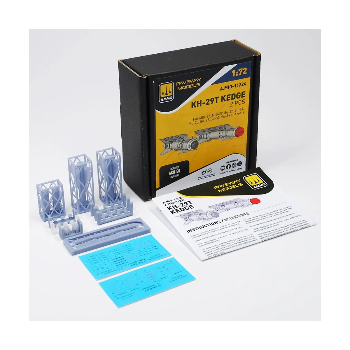 KH-29T Kedge (2 pcs), 1/72 - AMMO by MIG Jimenez A.MIG-11224