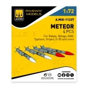 Meteor (4 pcs), 1/72 - AMMO by MIG Jimenez A.MIG-11227 Meteor (4 pcs), 1/72 - AMMO by MIG Jimenez A.MIG-11227