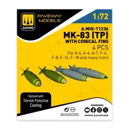 MK-83 with thermal protection and conical fin (4 pcs), 1/72 - AMMO ...