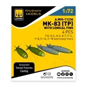 MK-83 with thermal protection and conical fin (4 pcs), 1/72 - AMMO ...