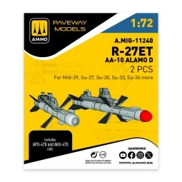 R-27ET - AA-10 Alamo D (2 pcs), 1/72 - AMMO by MIG Jimenez A.MIG-11240