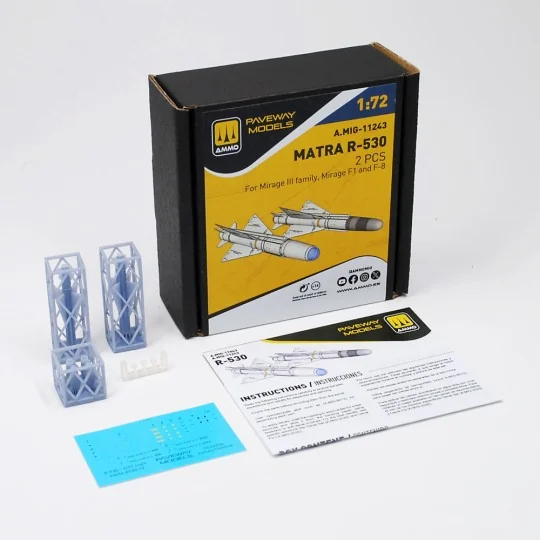 Matra R-530 (2 pcs), 1/72 - AMMO by MIG Jimenez A.MIG-11243 Matra R-530 (2 pcs), 1/72 - AMMO by MIG Jimenez A.MIG-11243