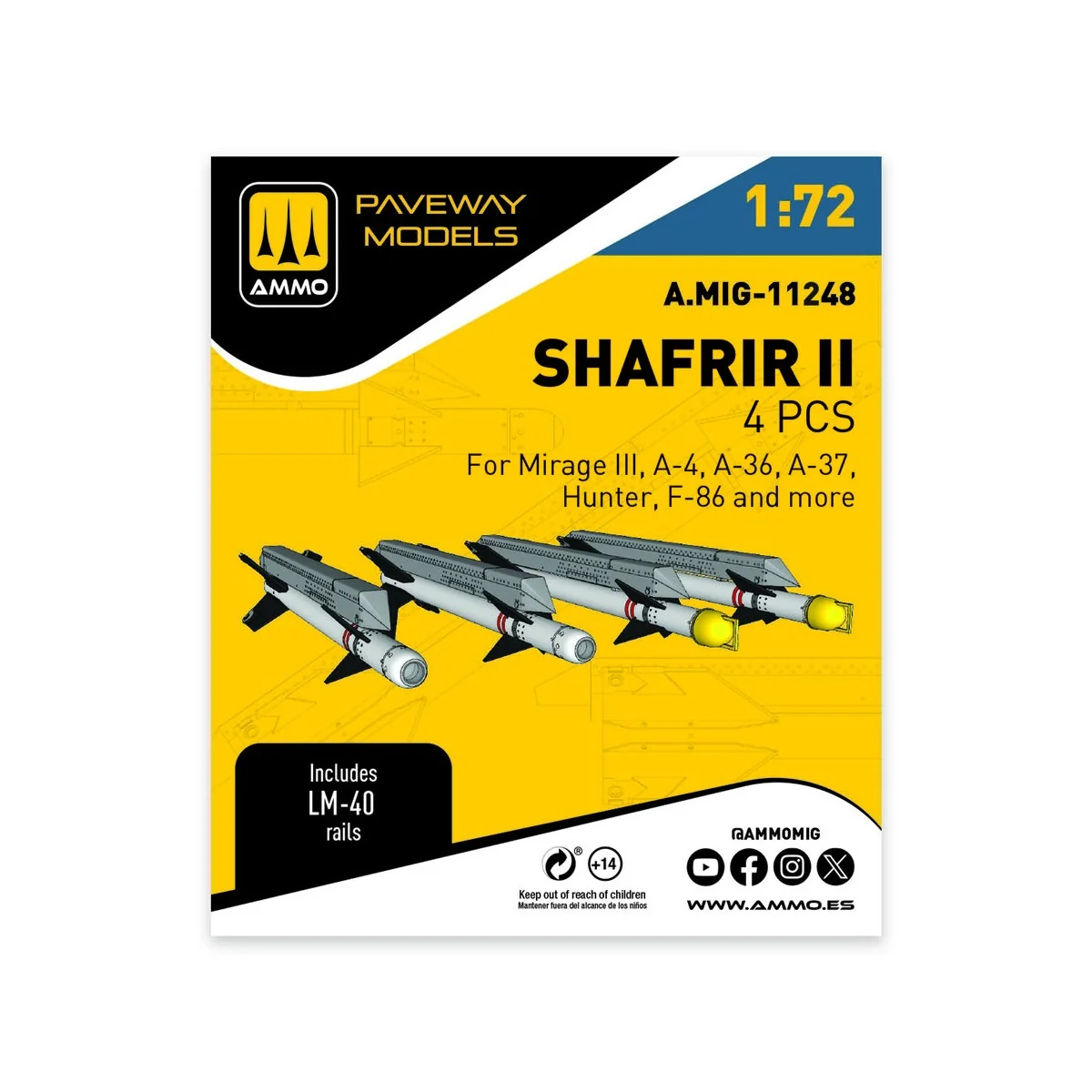 Shafrir II (4 pcs), 1/72 - AMMO by MIG Jimenez A.MIG-11248