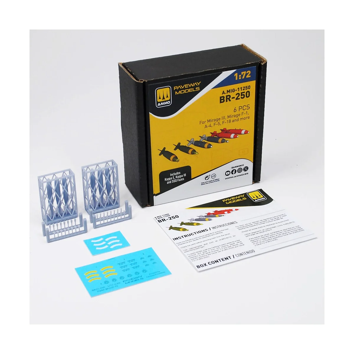 BP-250 (6 pcs), 1/72 - AMMO by MIG Jimenez A.MIG-11250