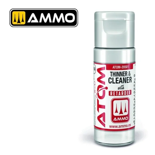 ATOM Thinner and Cleaner with Retarder 20mL - AMMO by MIG Jimenez A...