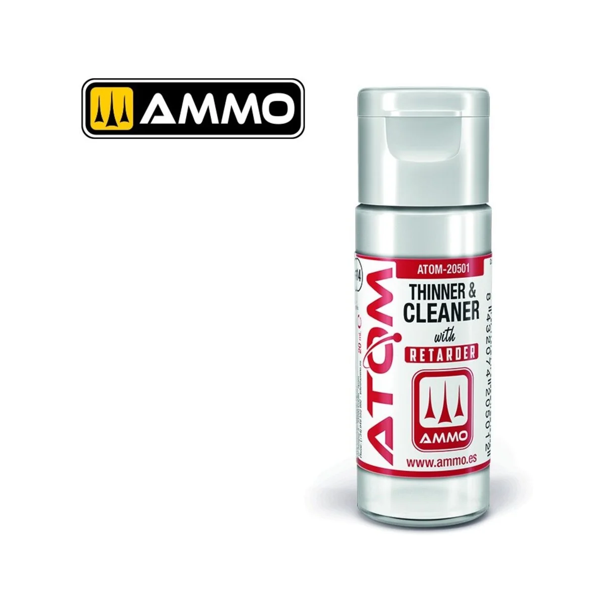 ATOM Thinner and Cleaner with Retarder 20mL - AMMO by MIG Jimenez A...